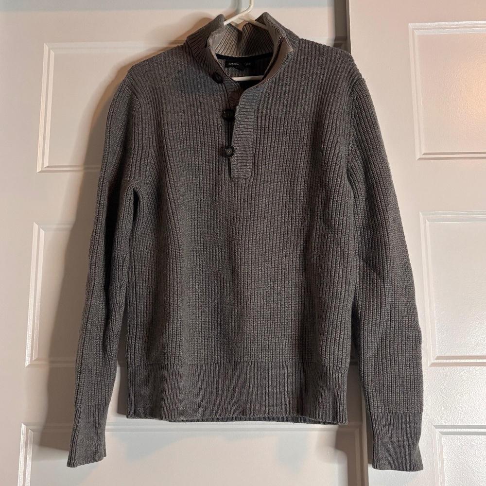 Banana Republic Merino Wool 3/4 Pullover Sweater